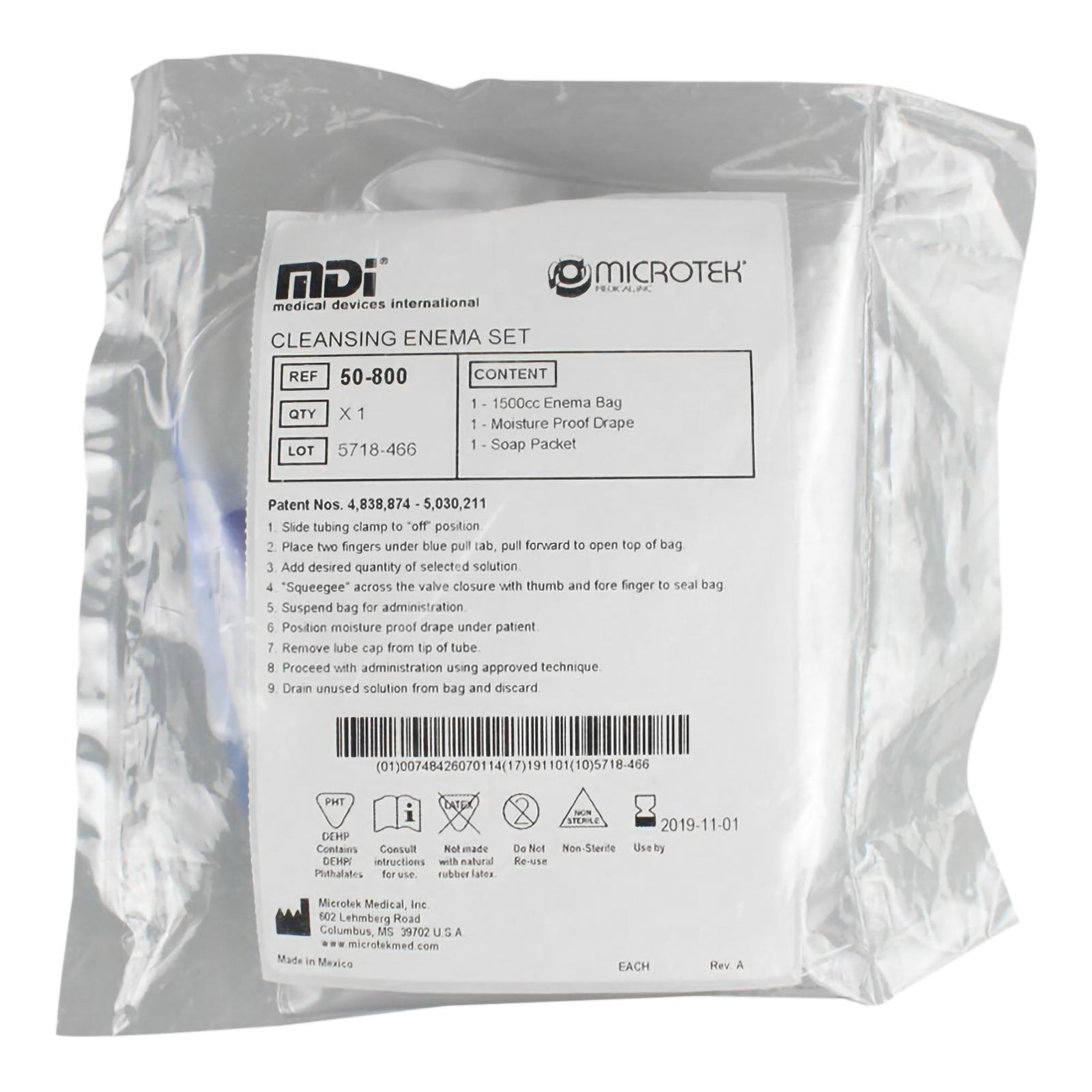 Enema Bag, 1500cc
