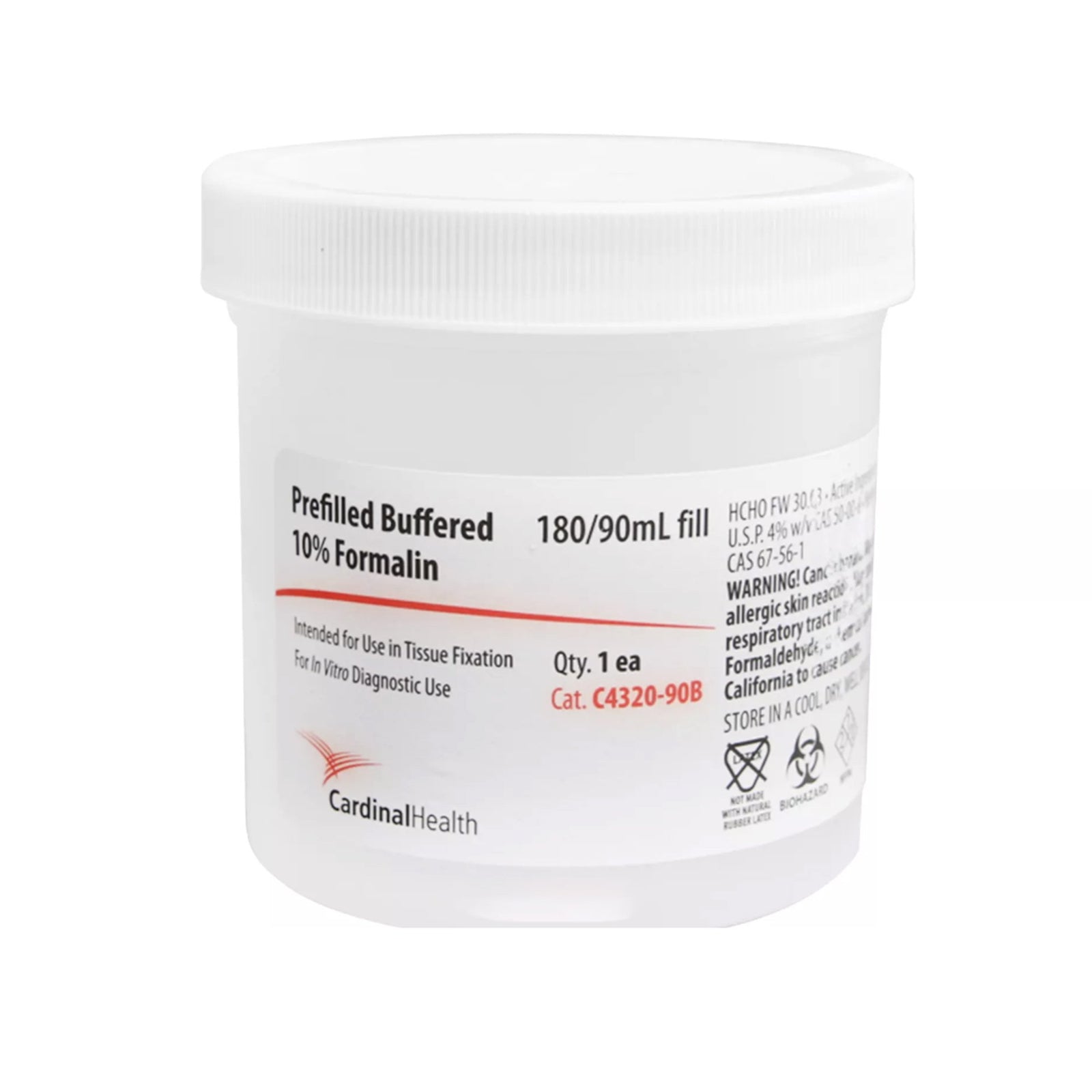 SP® Prefilled Formalin Container 90 mL Fill in 180 mL (6 oz.)