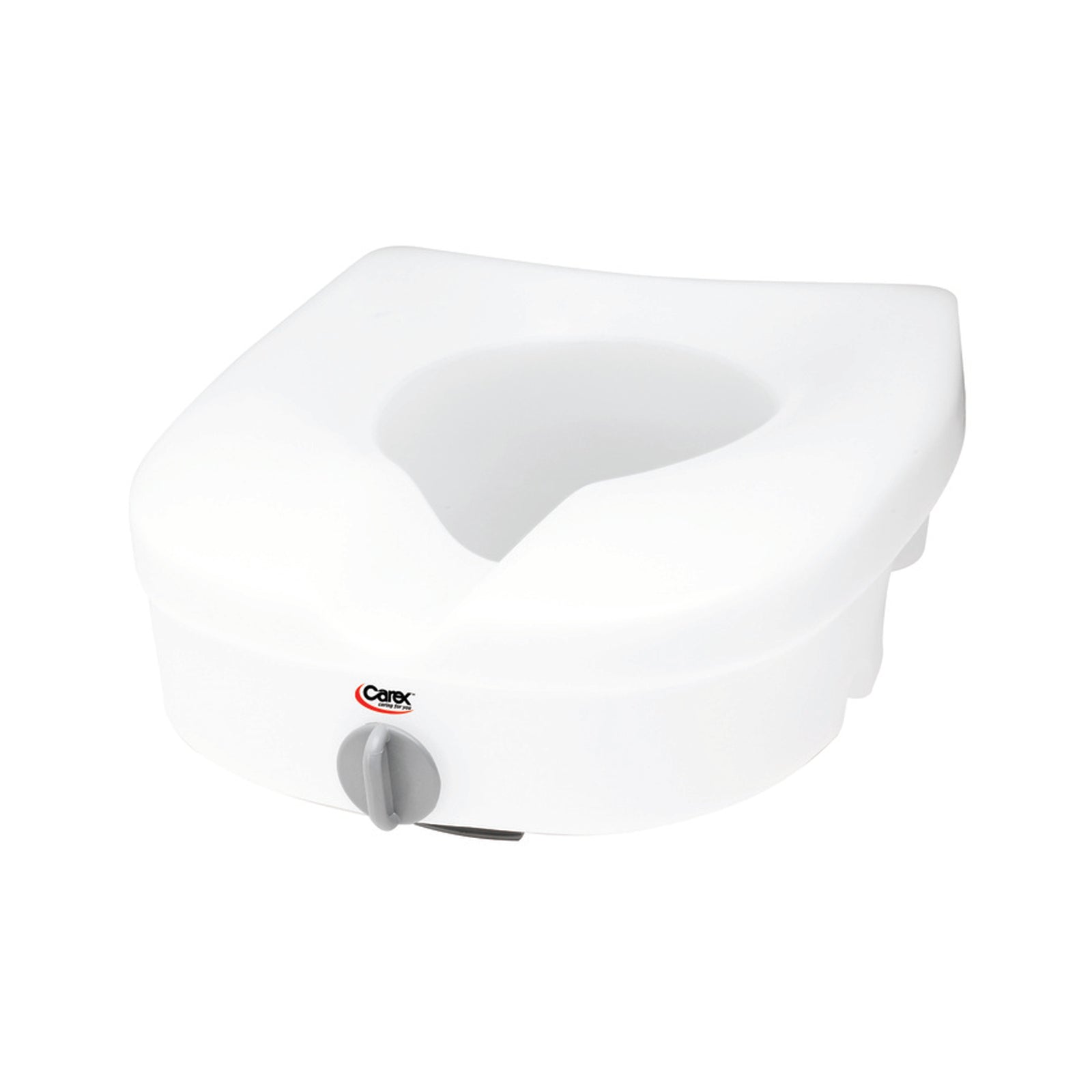 Carex® E-Z Lock™ 5 Inch Raised Toilet Seat for Standard/Elongated Toilets