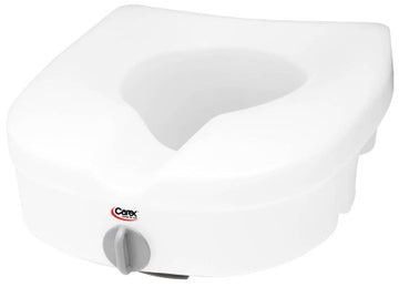 Carex® E-Z Lock™ 5 Inch Raised Toilet Seat for Standard/Elongated Toilets