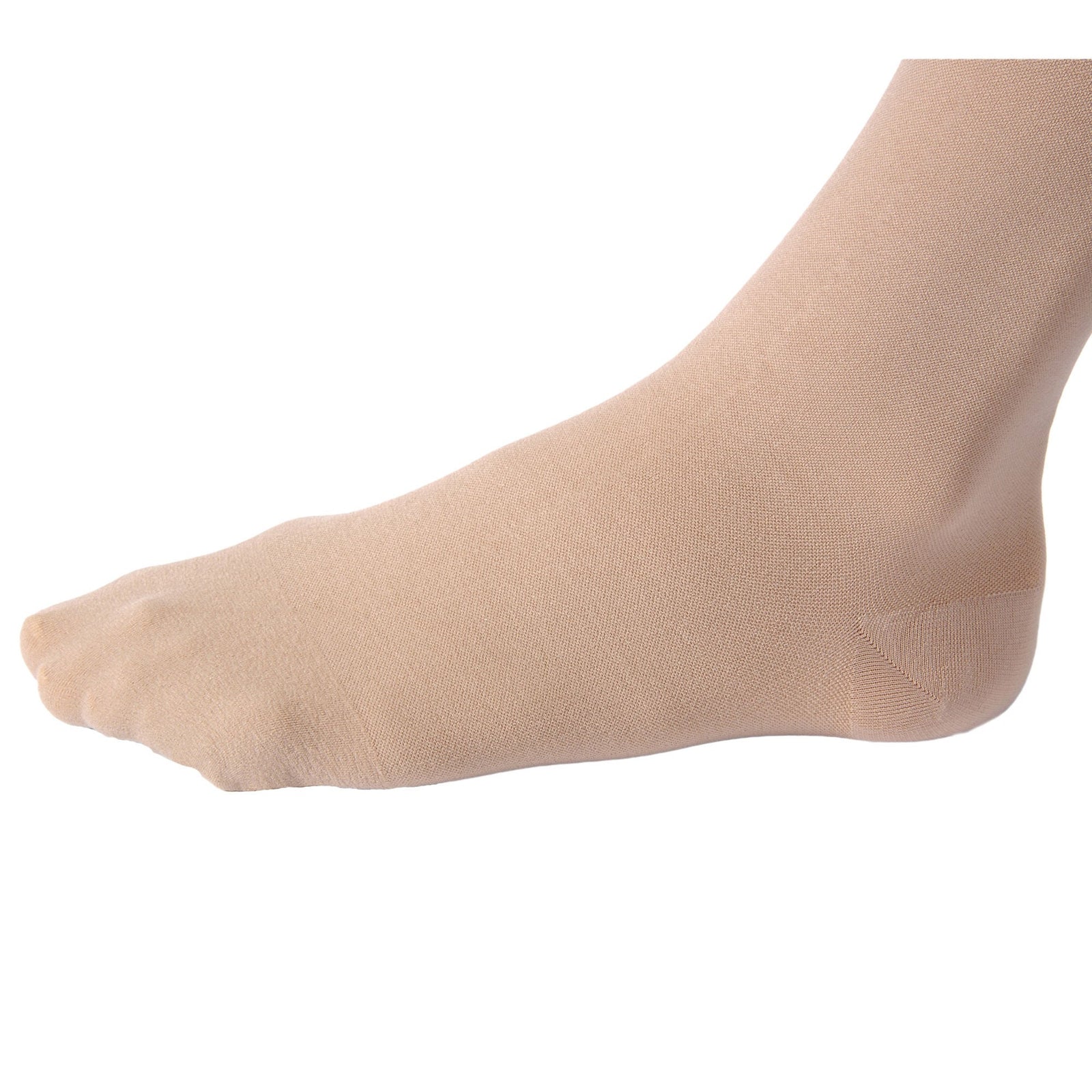 JOBST Relief Knee-High Closed-Toe Compression Stockings, Beige, 30-40 mmHg