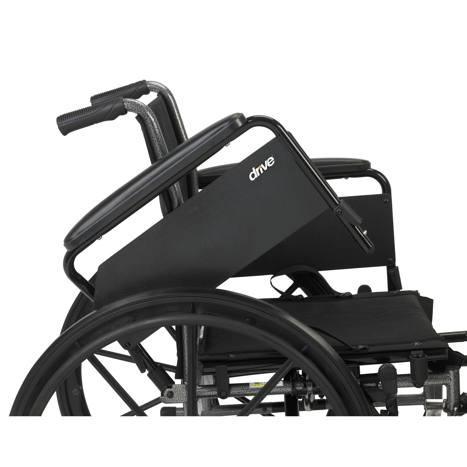 Lightweight Wheelchair Cruiser III 18" Adult 300 lb Capacity Arm Swing-Away/Legrest, Black Upholstery