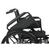 Lightweight Wheelchair Cruiser III 18" Adult 300 lb Capacity Arm Swing-Away/Legrest, Black Upholstery