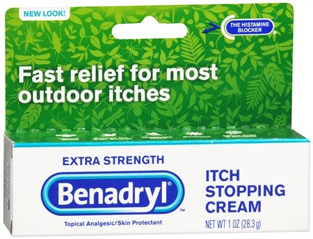 Benadryl® 1% Strength Itch Relief Cream 1 oz. Tube