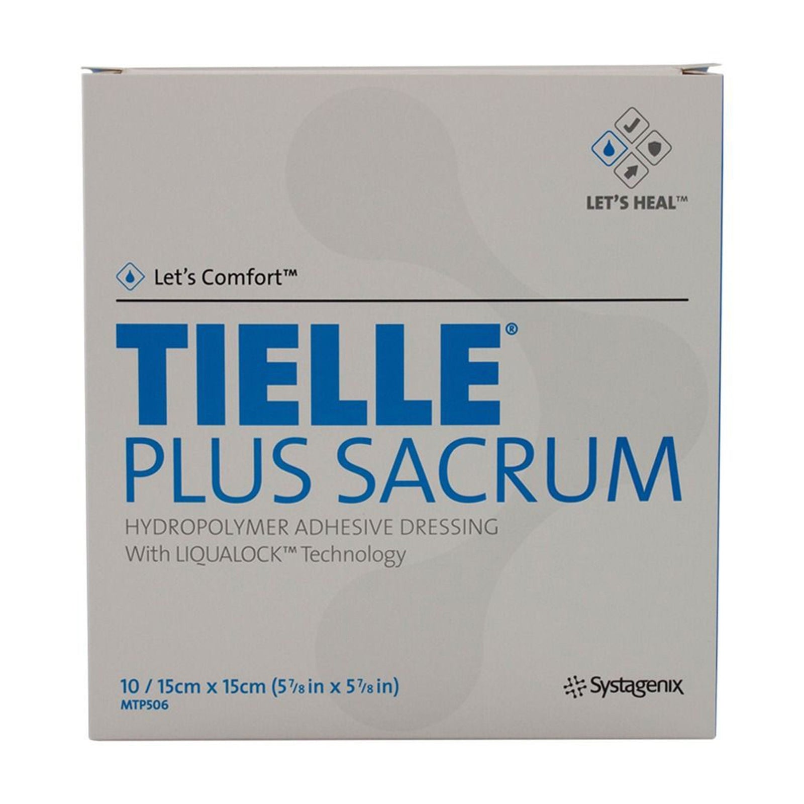 TIELLE Plus Sacrum Dressing, 5 7/8 x 5 7/8 Inch