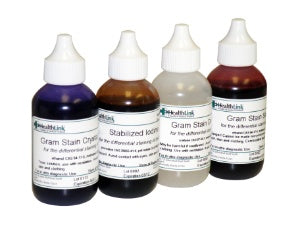 Gram Stain Set - 4 Bottles, 2 oz Each
