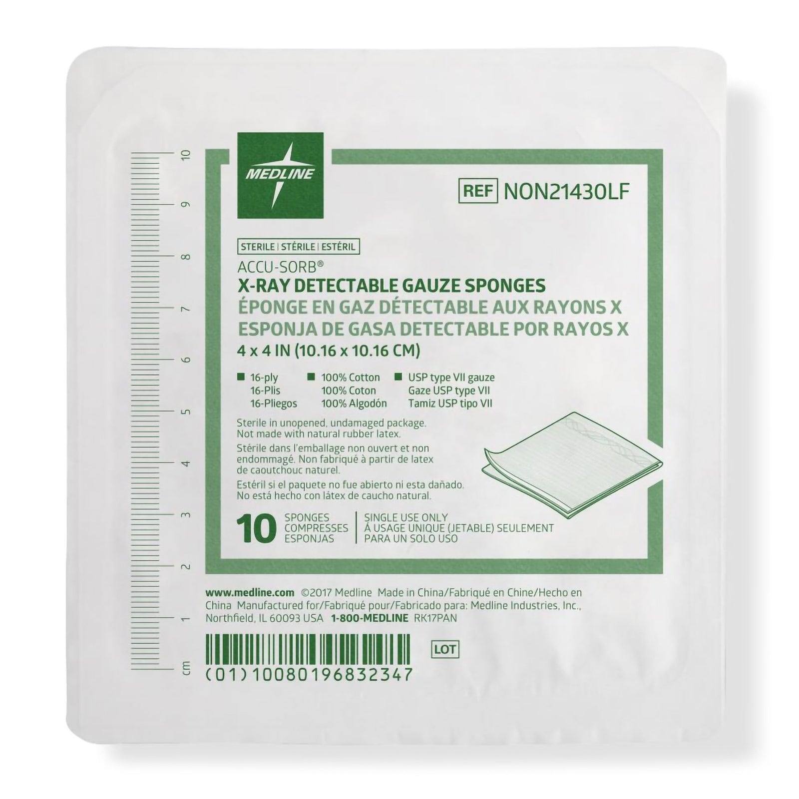 Medline X-Ray Detectable Gauze Sponges