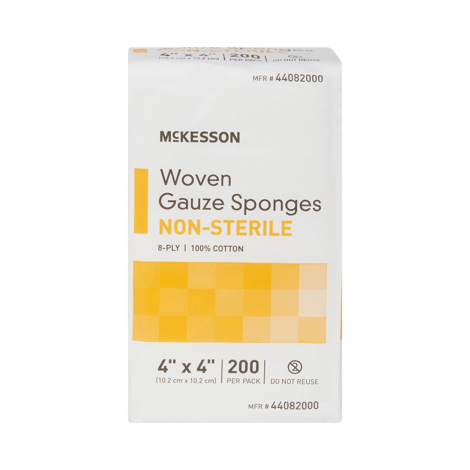 McKesson MedSurg Gauze Sponge, 8-Ply, NonSterile, 4 X 4 Inch