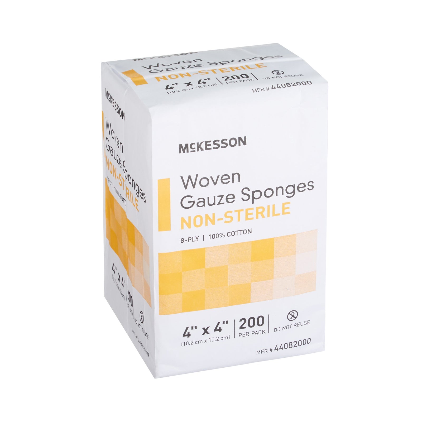 McKesson MedSurg Gauze Sponge, 8-Ply, NonSterile, 4 X 4 Inch