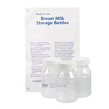 Breast Milk Storage Bottle 4 oz. Plastic Clear