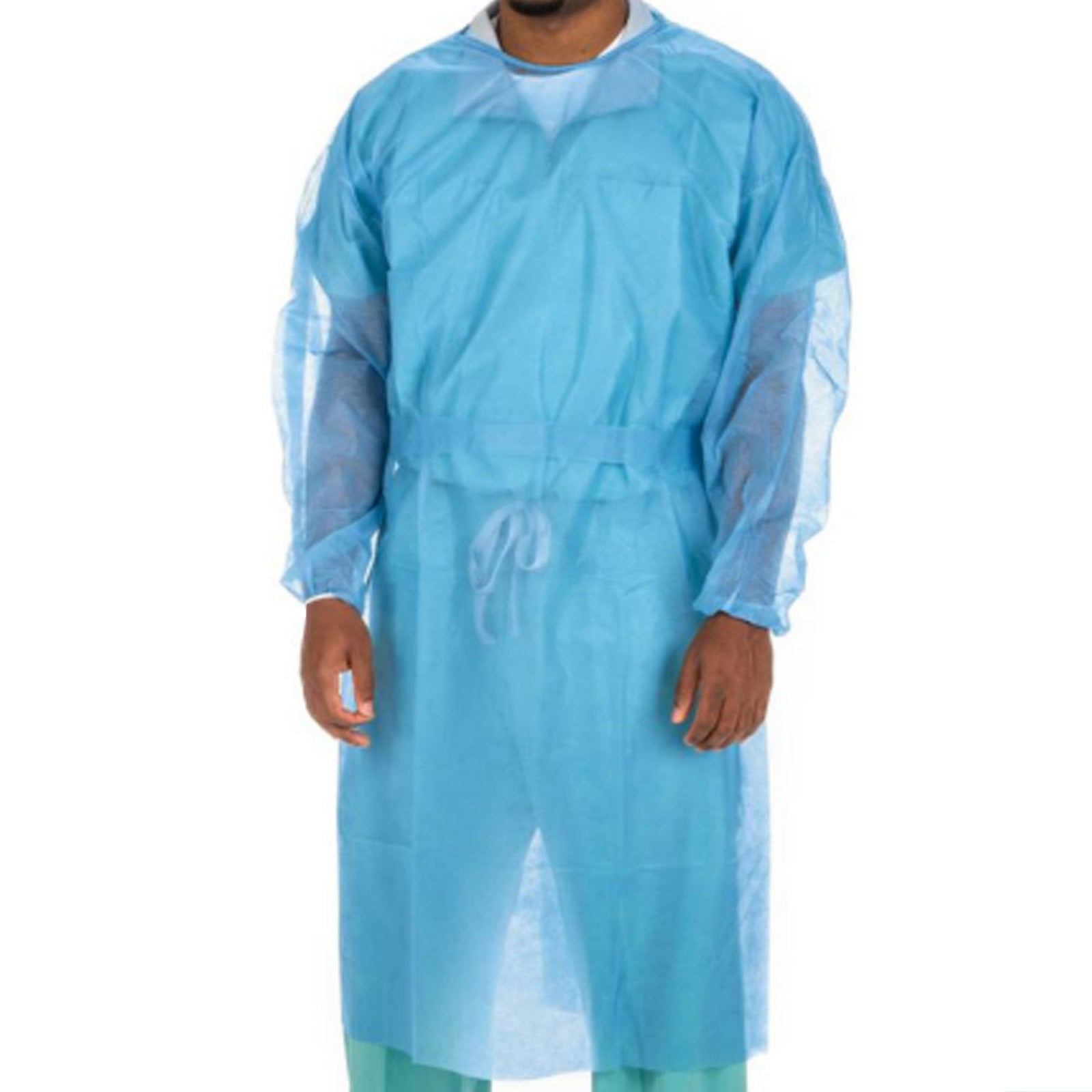 Cardinal Health Protection Poly Blue Gown, Large