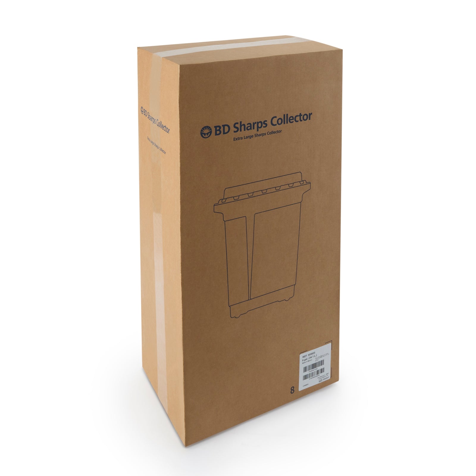 Becton Dickinson Chemotherapy Waste Container, Yellow