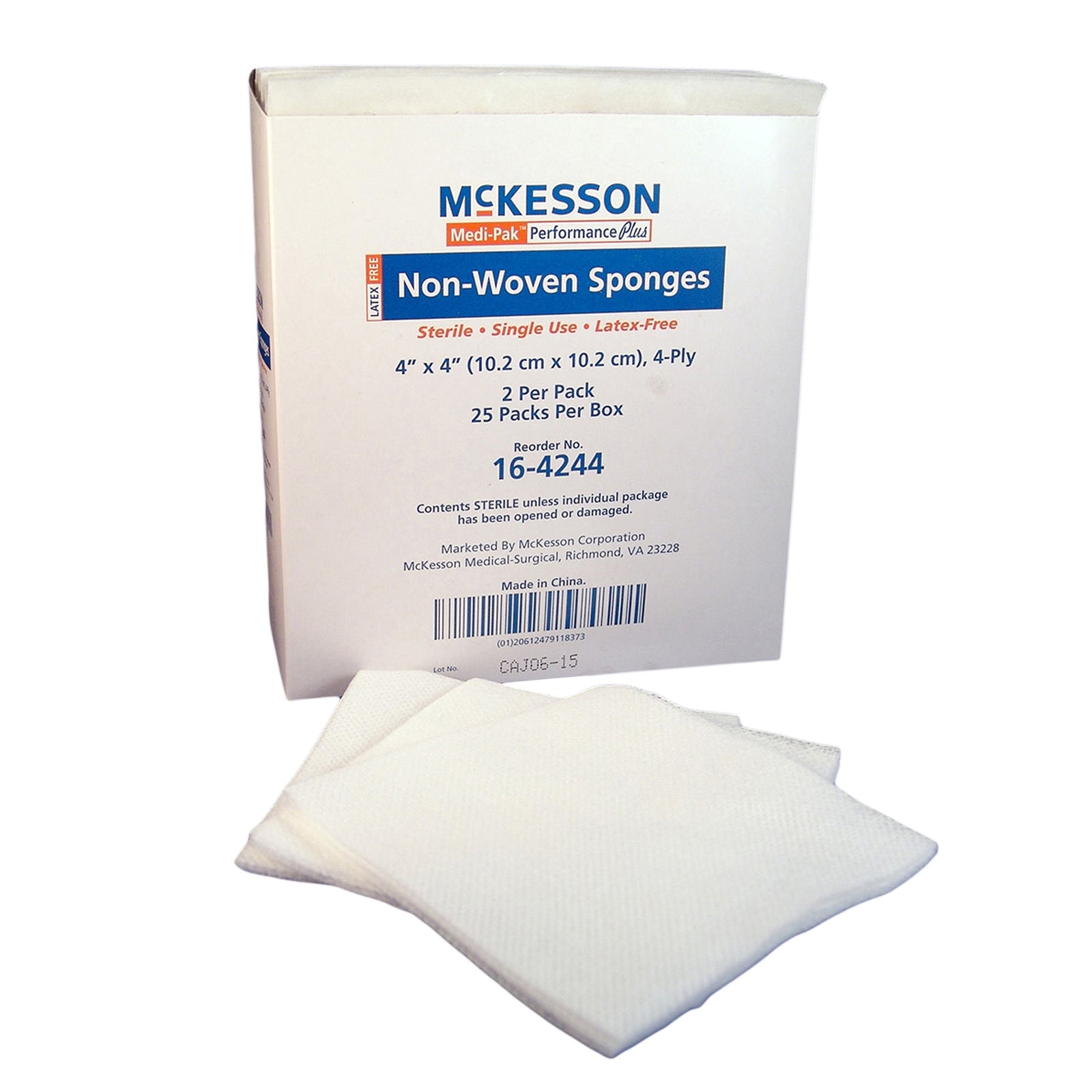 McKesson Nonwoven Sponge 4x4 Inch Sterile