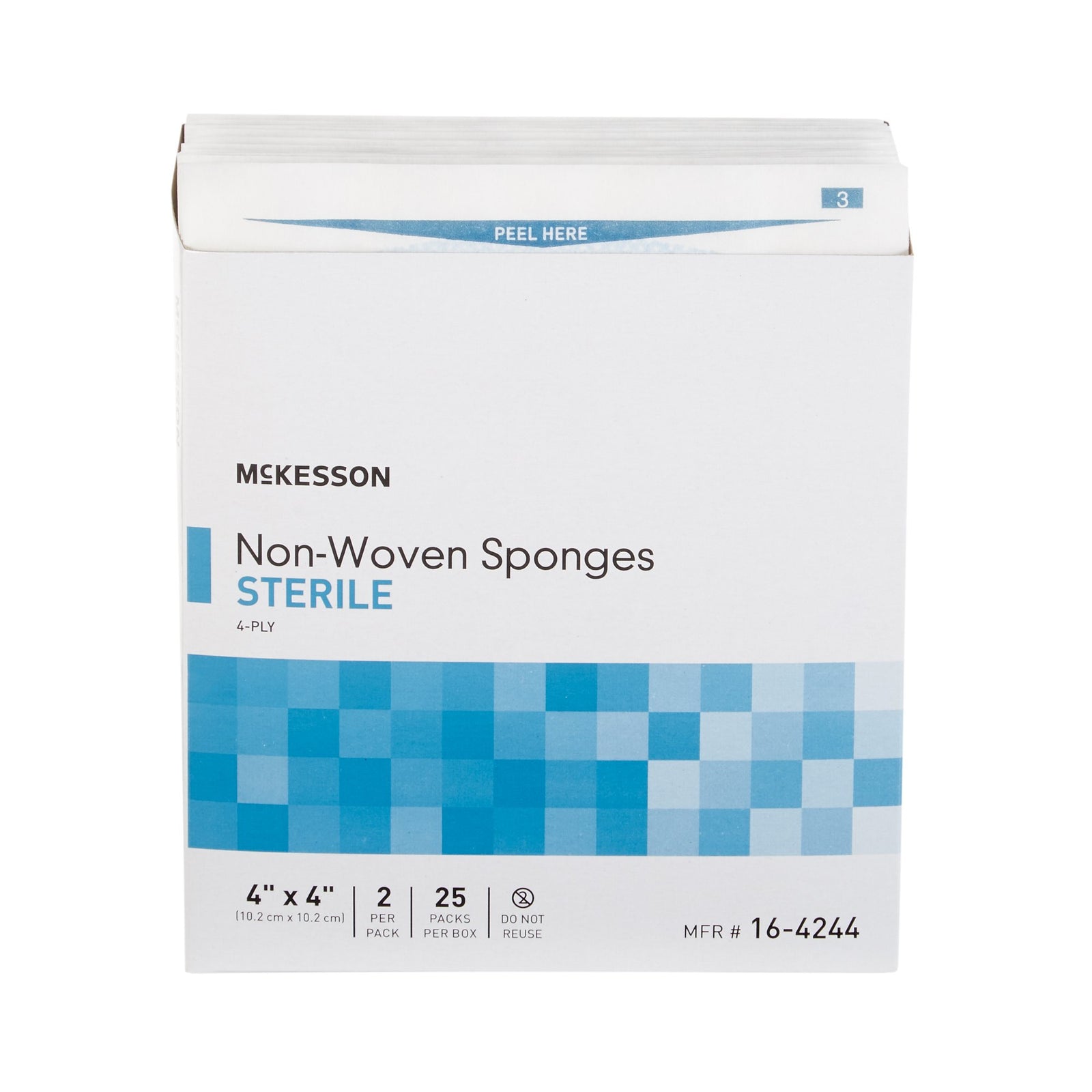 McKesson Nonwoven Sponge 4x4 Inch Sterile