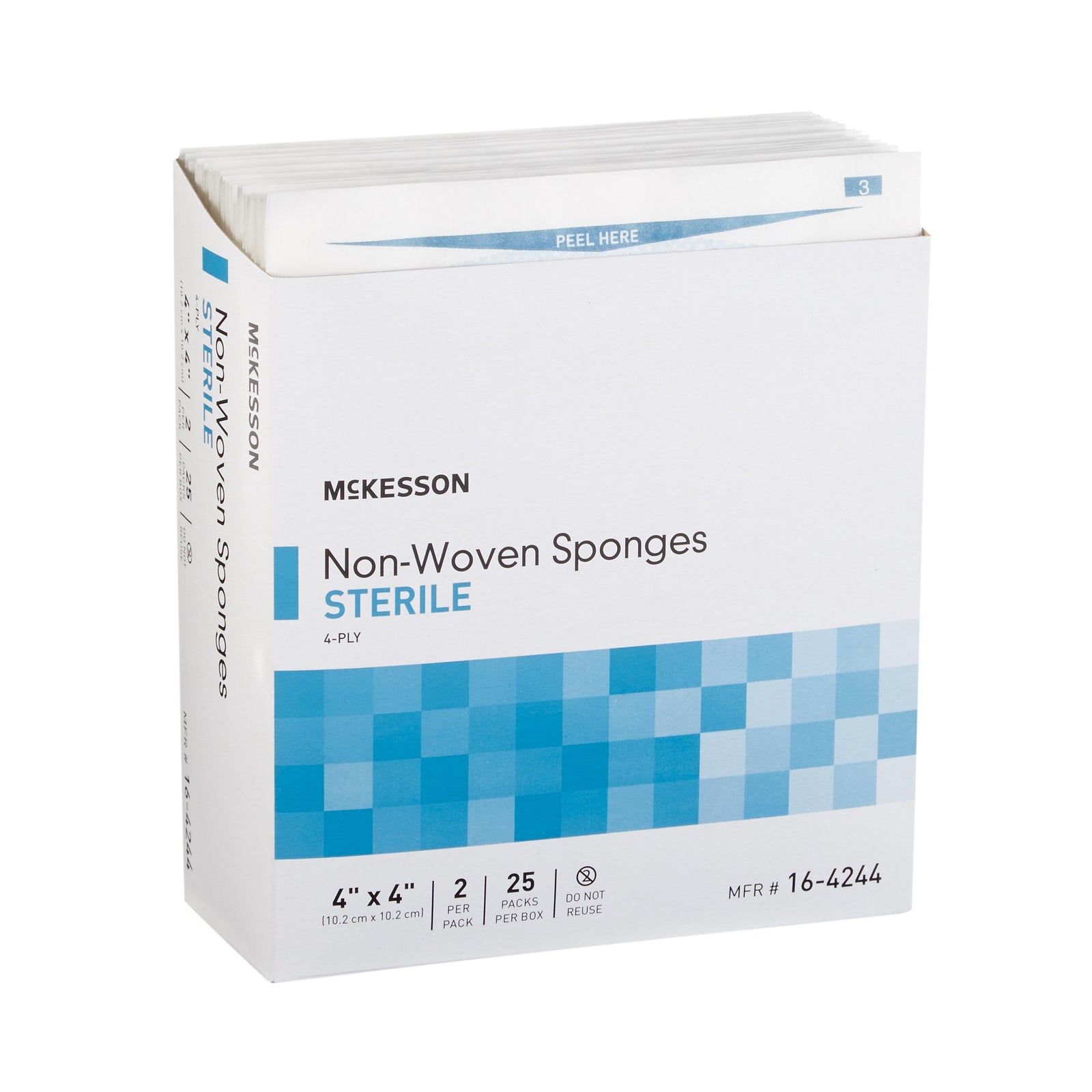 McKesson Nonwoven Sponge 4x4 Inch Sterile