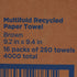 Pacific Blue Basic Multi-Fold Paper Towels 9-1/4 x 9-2/5 Inch