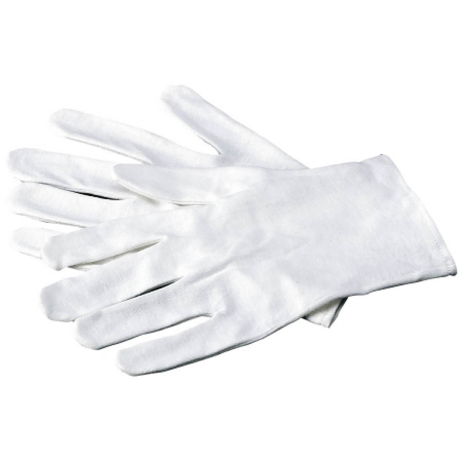 Soft Hands™ X-Large Cotton Infection Control Gloves - White, Wrist Length