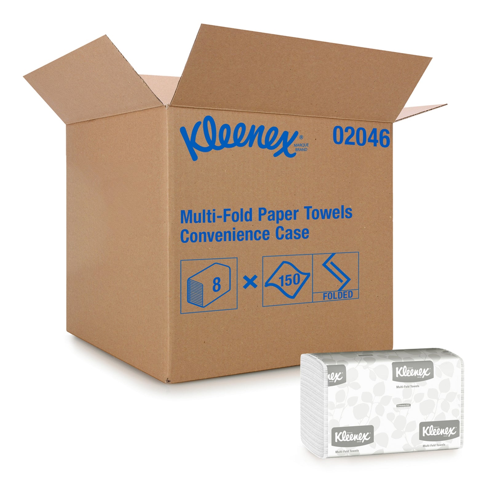 Kleenex® Multi-Fold Paper Towels 9-1/5 x 9-2/5 Inch