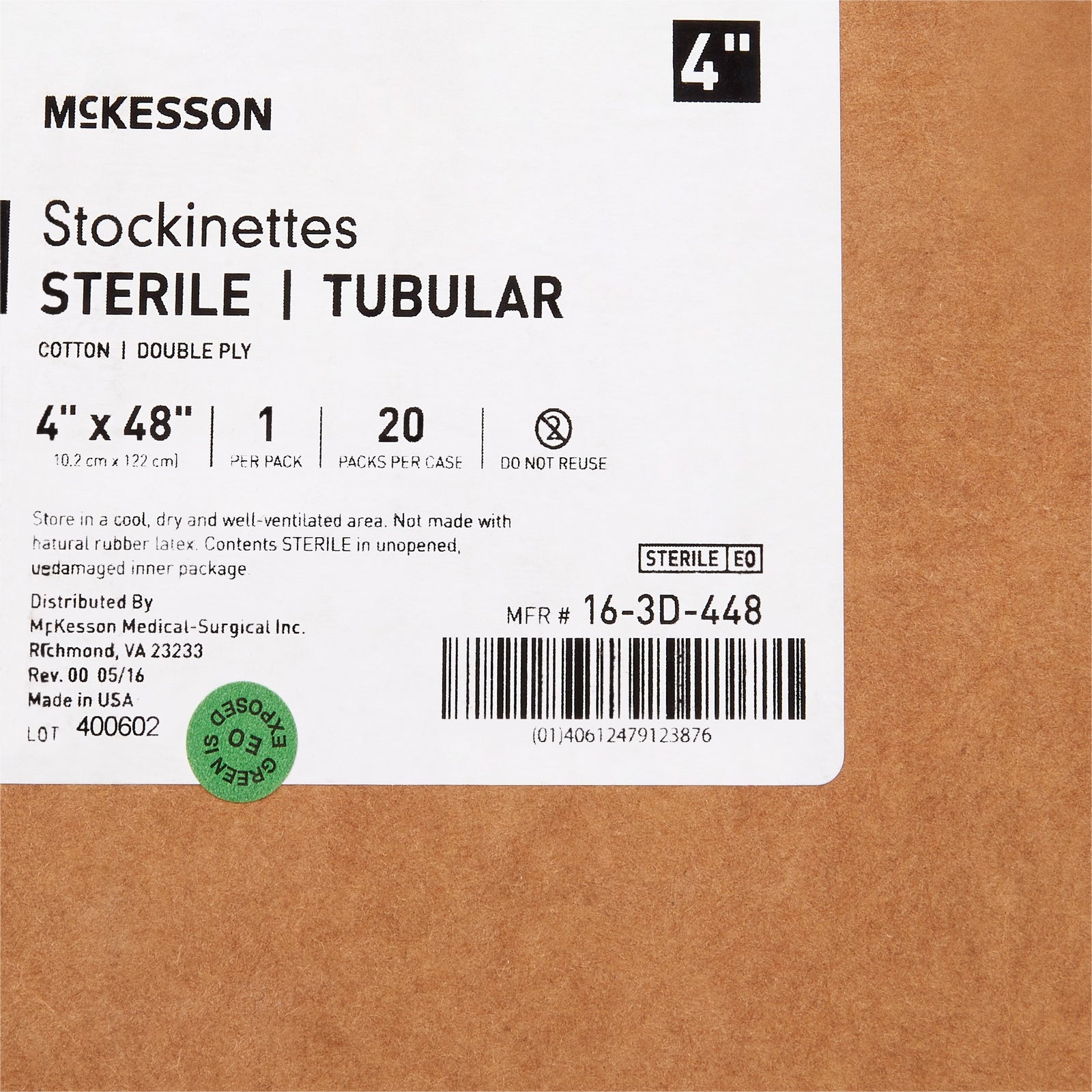 McKesson MedSurg Stockinettes Tubular 2 Ply Str