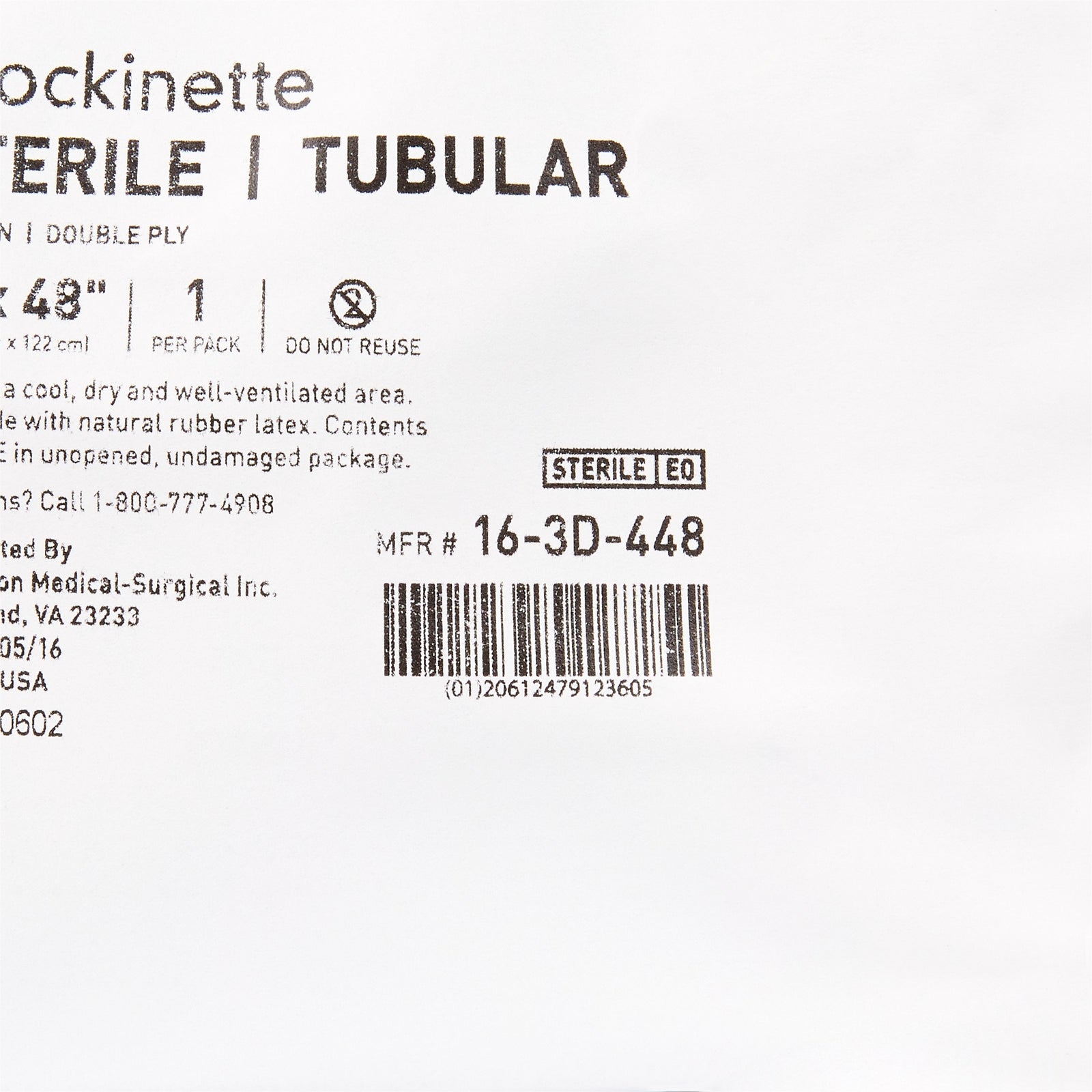 McKesson MedSurg Stockinettes Tubular 2 Ply Str