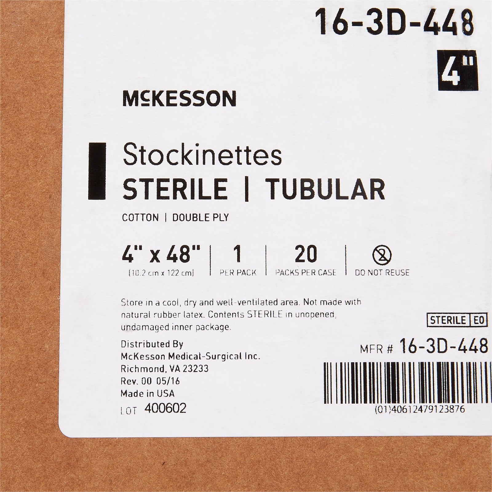 McKesson MedSurg Stockinettes Tubular 2 Ply Str