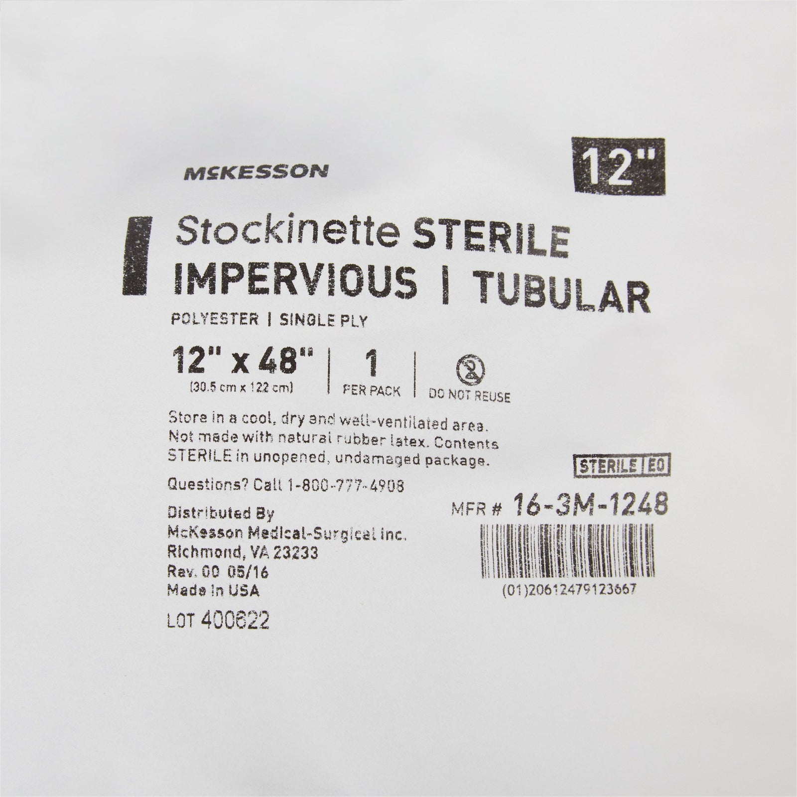 McKesson MedSurg Impervious Stockinette