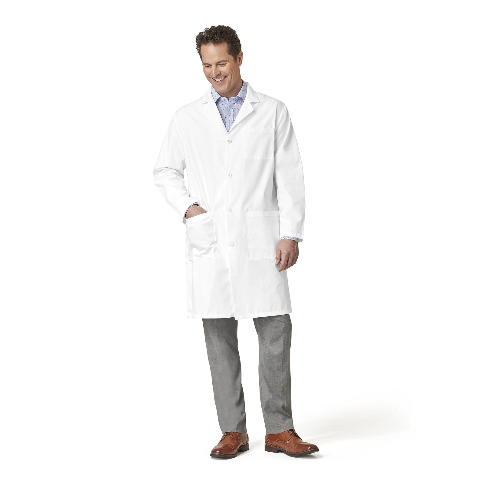 FASHION SEAL UNI Reusable Adult Lab Coat, White