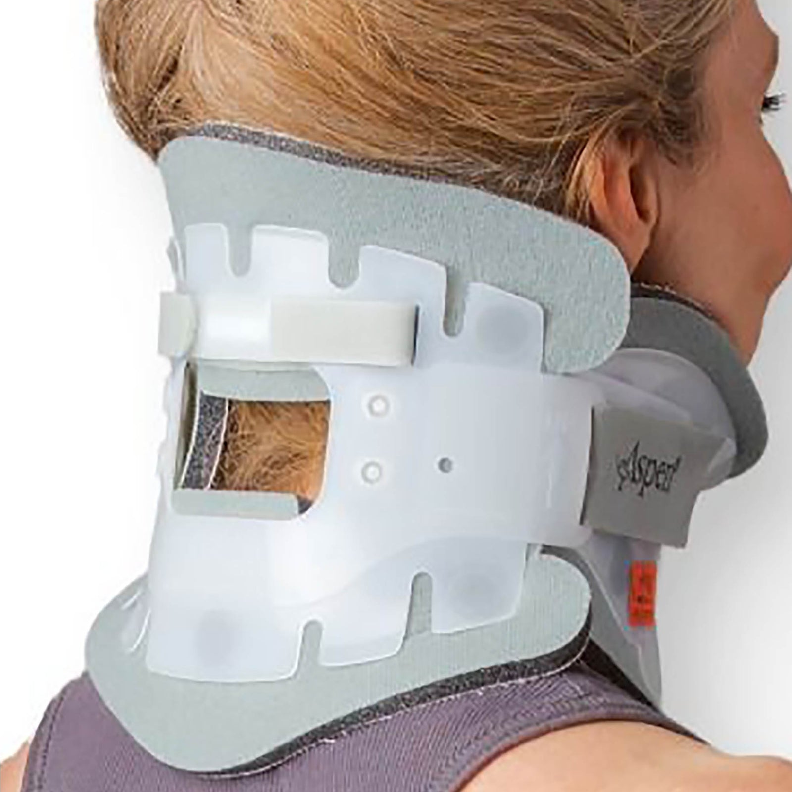 Aspen Rigid Cervical Collar Adult Regular Size with Trachea Opening