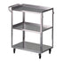 McKesson Stainless Steel Utility Cart, 3-Shelf, 300 lb Capacity