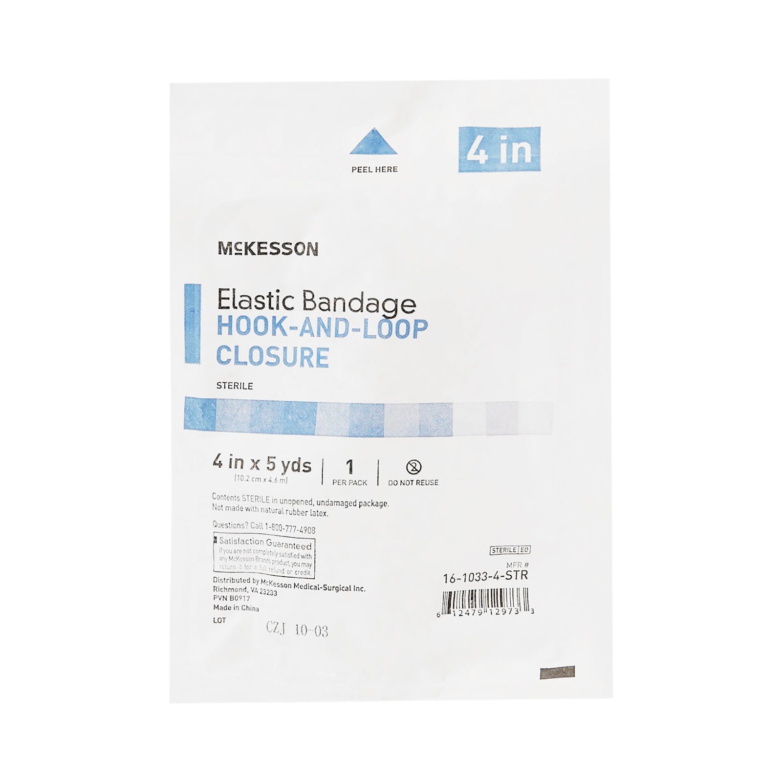 McKesson MedSurg Premium Striped Self-Closure Elastic Bandage