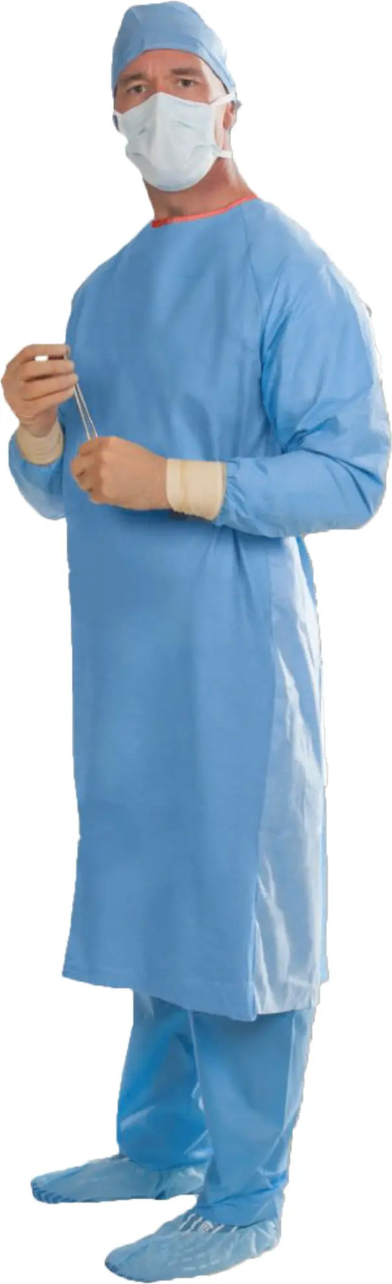 Disposable Impervious Nonsurgical Isolation Gowns - AAMI Level 4 - Knitted Cuffs