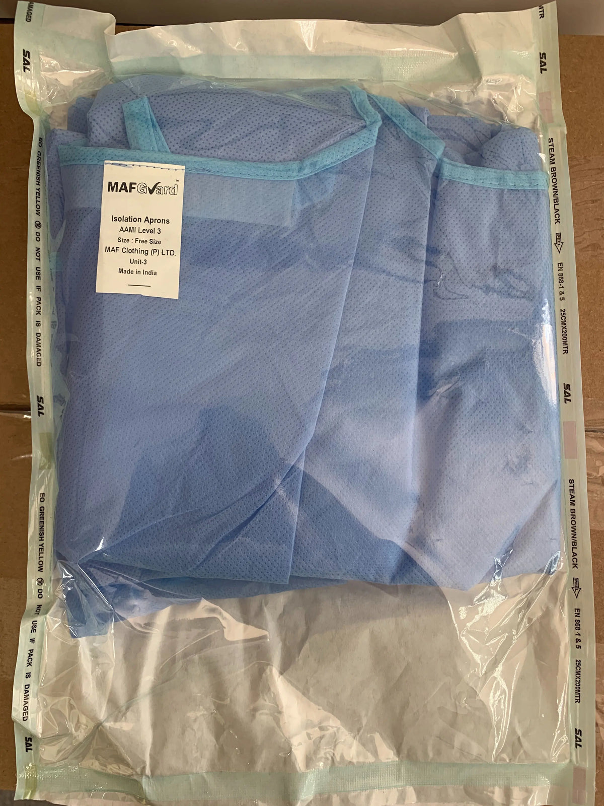 Disposable Nonsurgical Isolation Gown - AAMI Level 3 - Knitted Cuffs