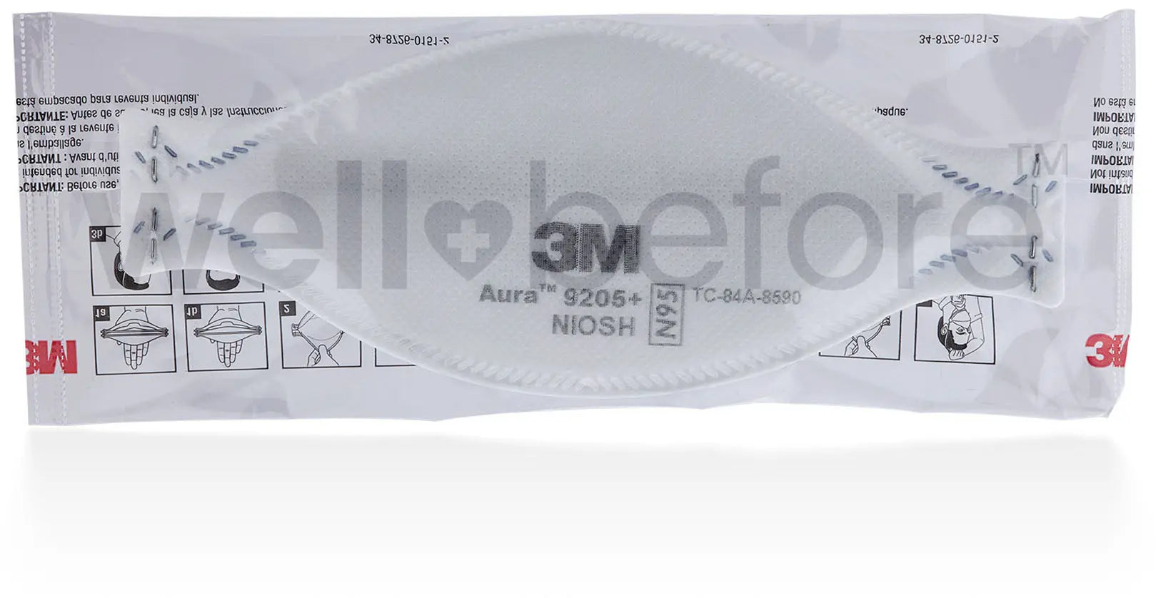 3M™ Aura Particulate Respirator 9205+ Plus N95 - NIOSH Approved