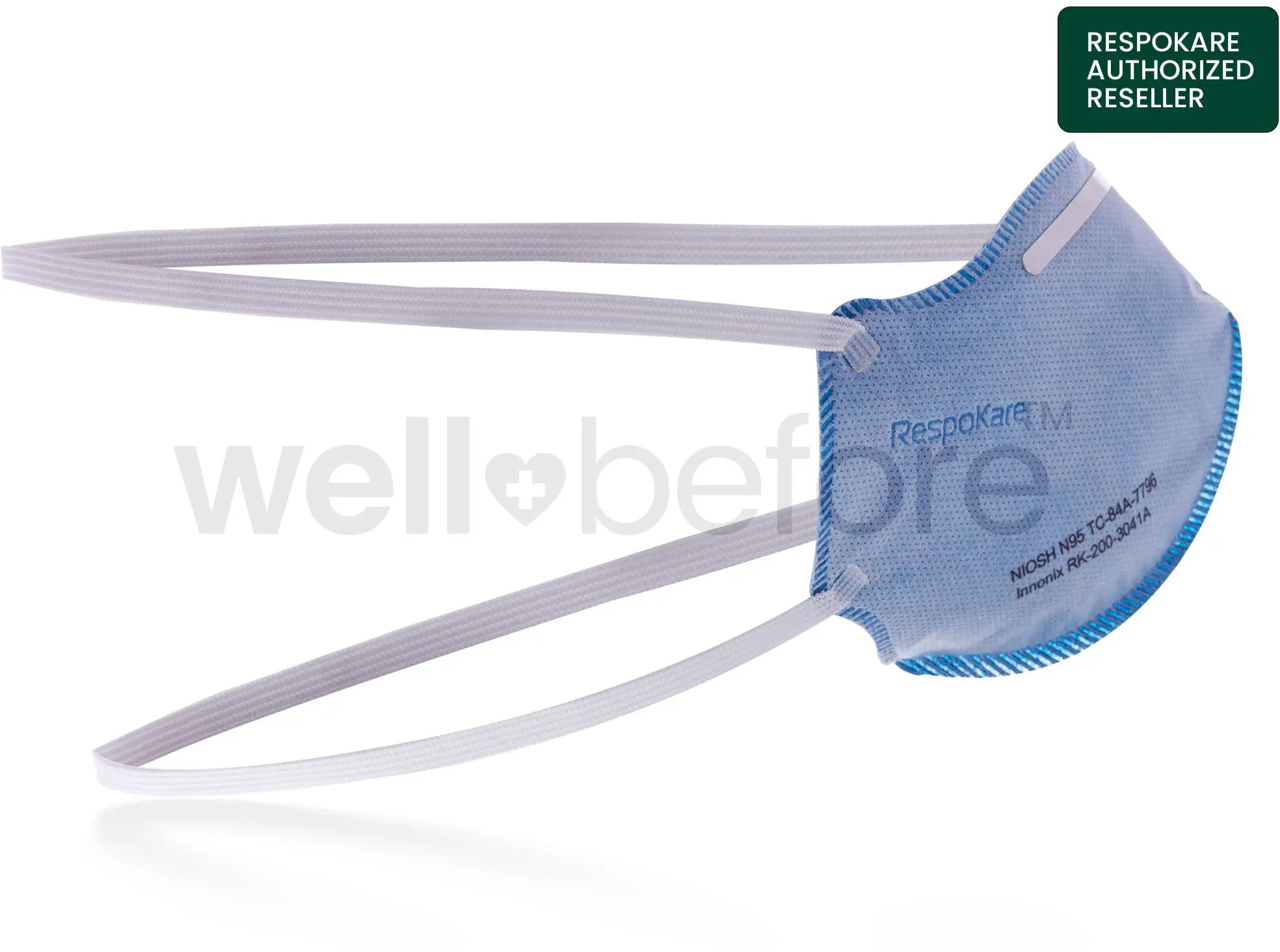RespoKare N95 Surgical Respirator Mask With Antimicrobial/Antiviral Agent - FDA Cleared NIOSH Approved