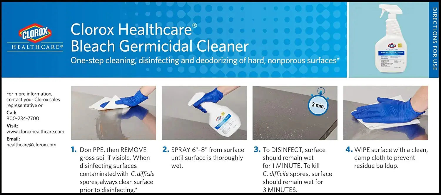 Clorox Healthcare Bleach Germicidal Cleaner Spray