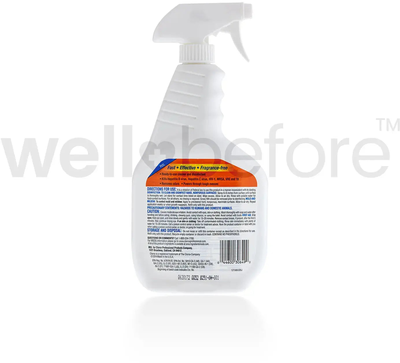 Clorox Broad Spectrum Quaternary Disinfectant Cleaner