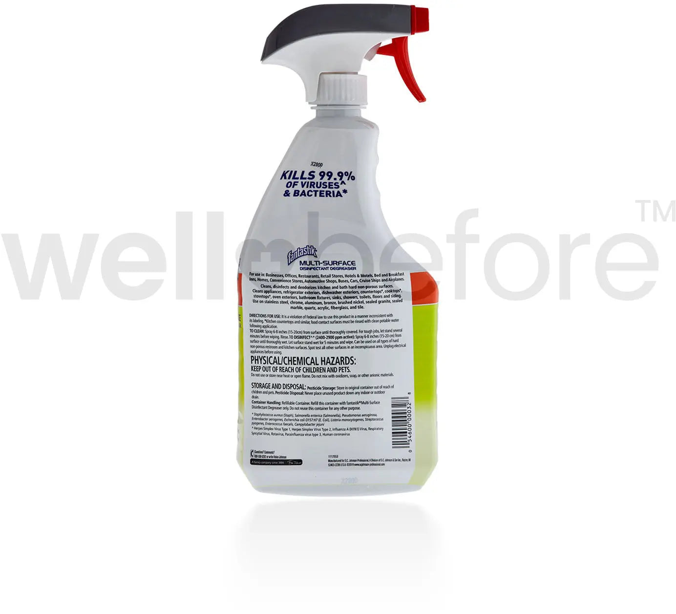 SC Johnson Fantastik Multi-Surface Cleaner & Disinfectant Spray Bottle