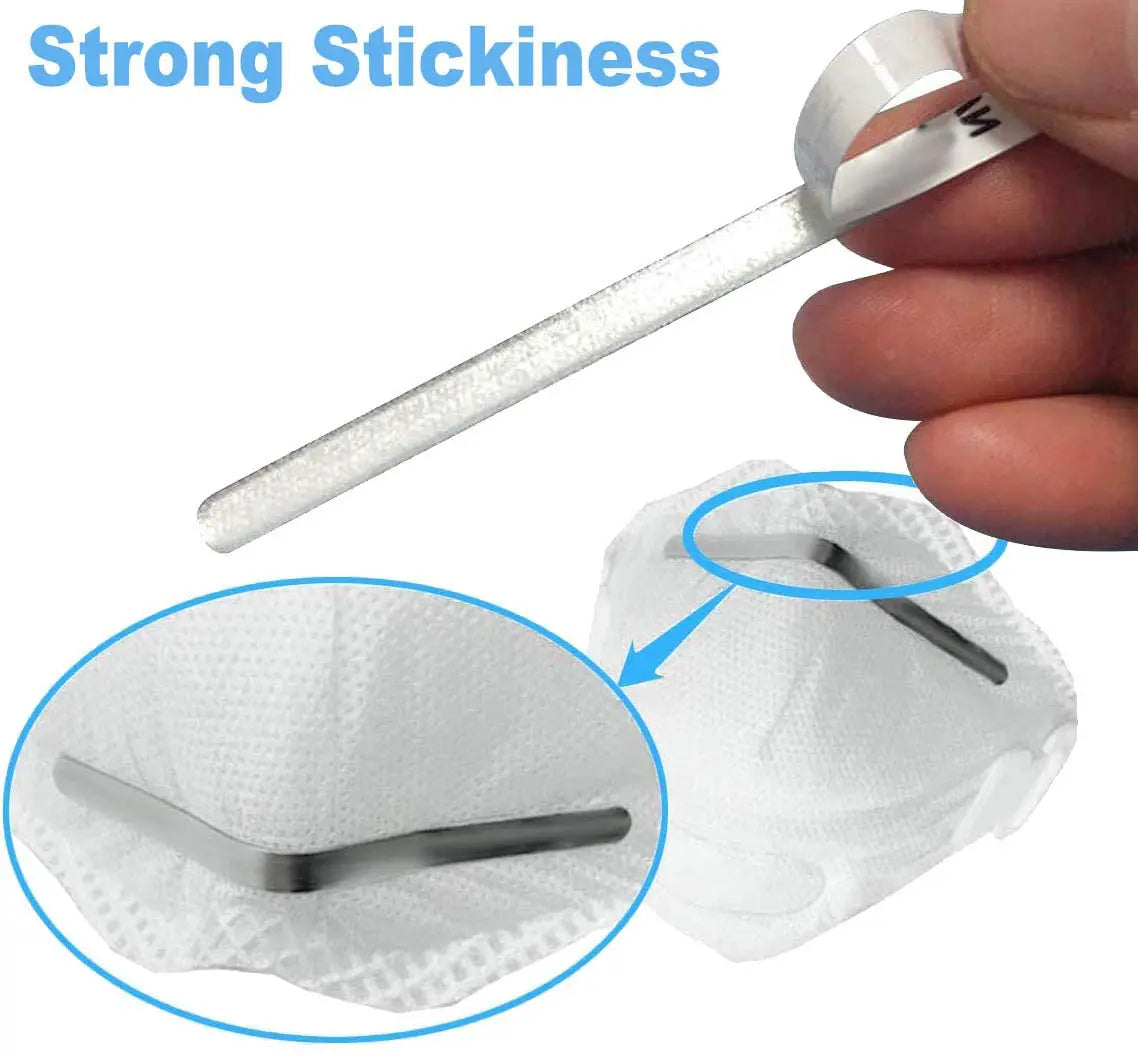 Aluminum Strips Nose Wire Strip Self-Adhesive Masks - 10 pcs