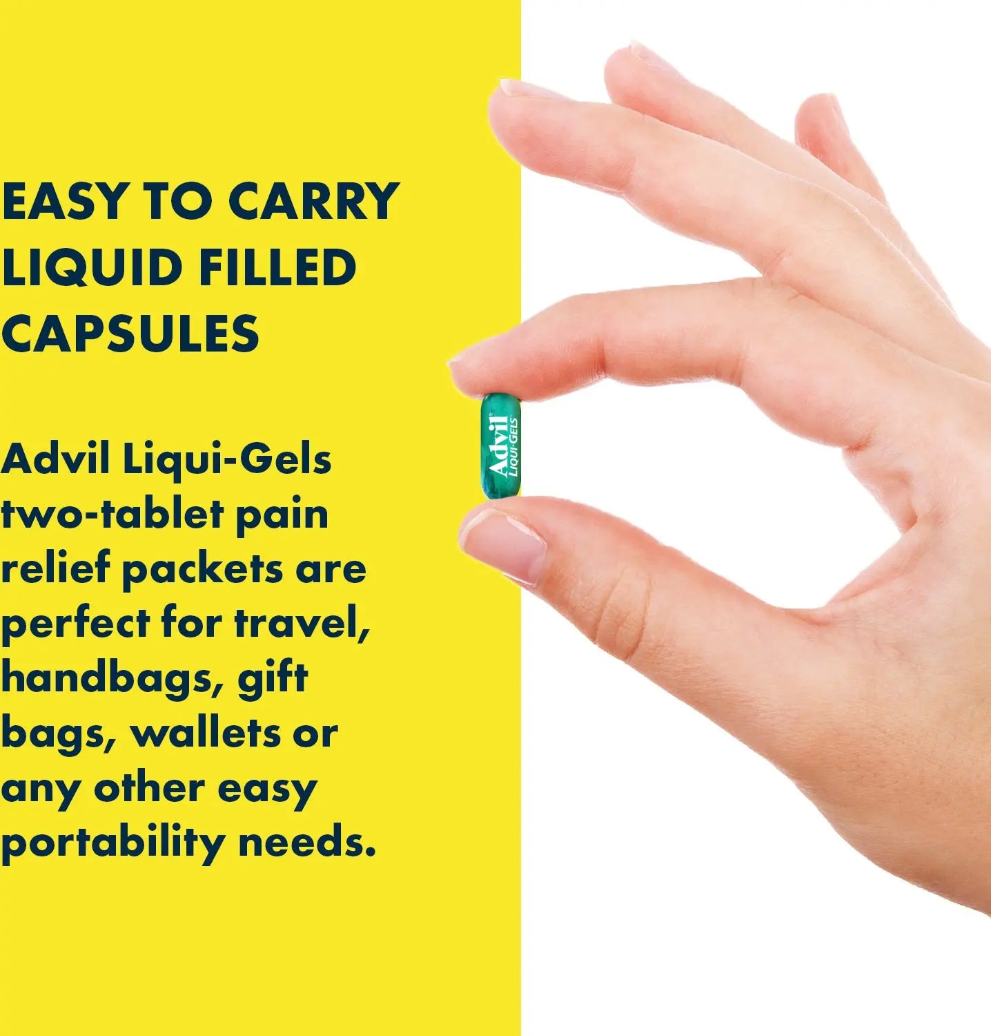 Advil Liqui-Gels, Ibuprofen 200mg, 2 Count - Travel Size