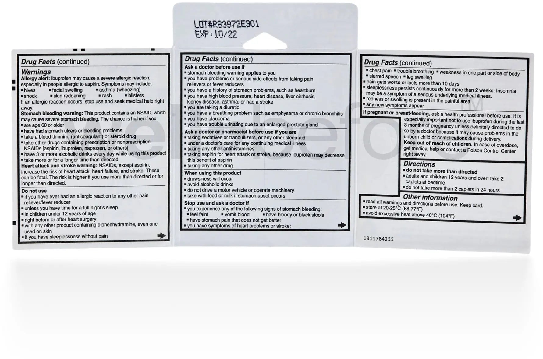 Advil PM Single-Pack Blister - 2 caplets, Ibuprofen 200mg