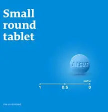 Aleve Single Pack Blister, Naproxen Sodium Tablets, 220mg (NSAID) 12/cs