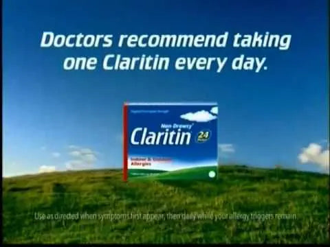 Claritin Allergy Antihistamine Loratadine 10mg - 1 Tablet