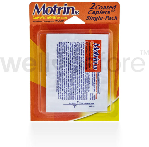 Motrin - Ibuprofen 200mg - 2 coated tablets
