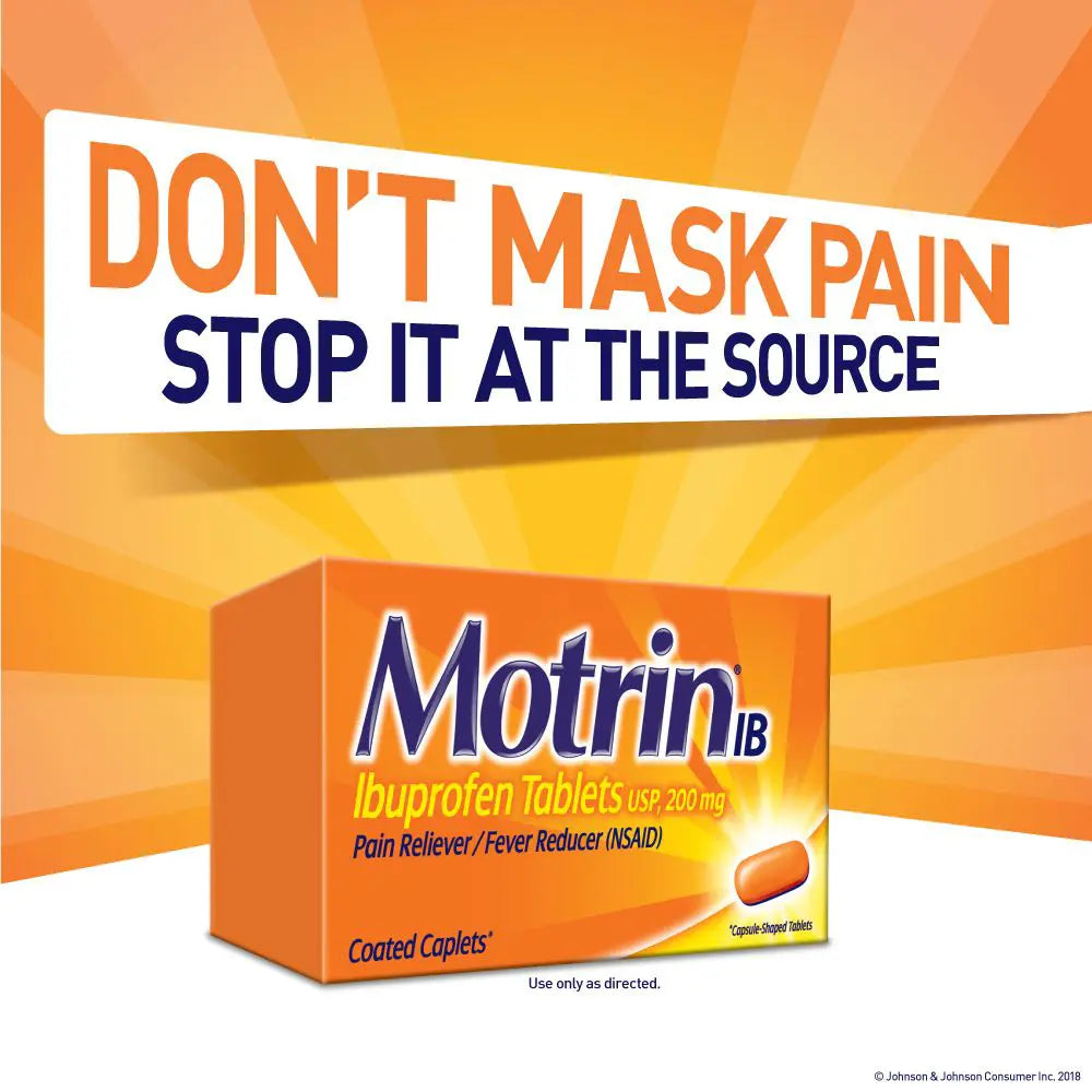 Motrin - Ibuprofen 200mg - 2 coated tablets