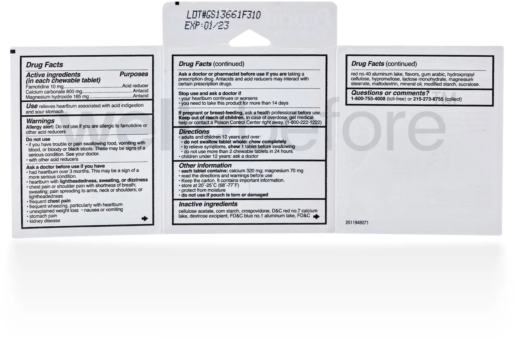 Pepcid Complete - Single Pack Blister