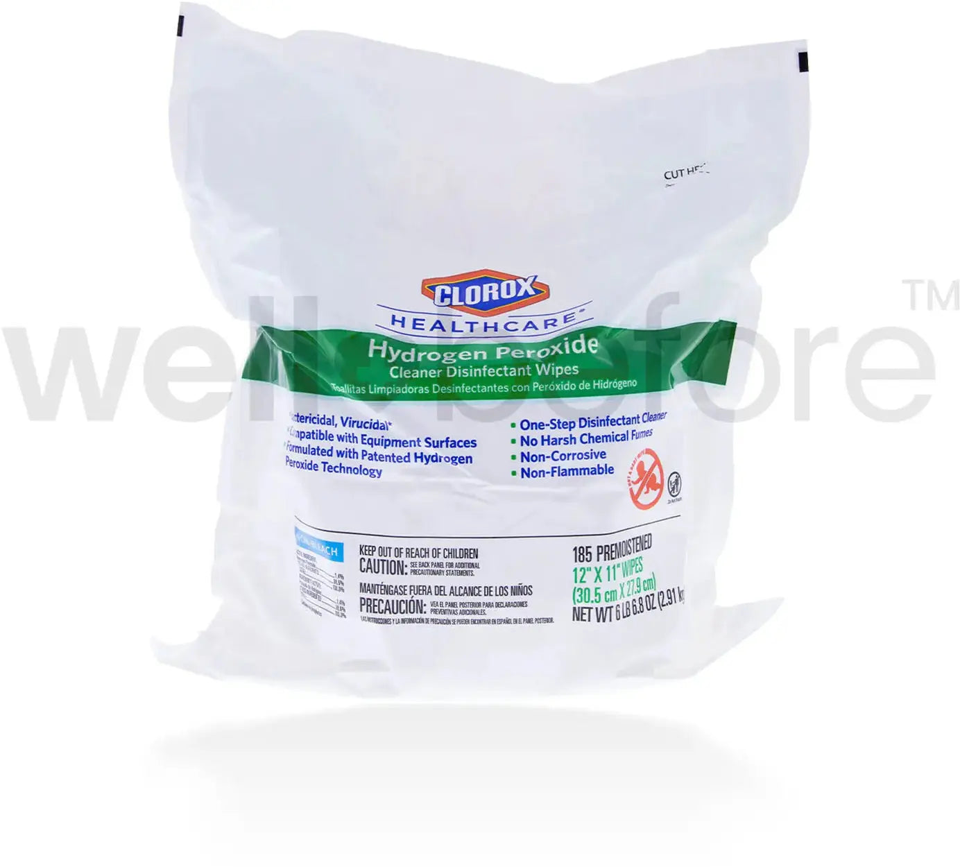 Healthcare Hydrogen Peroxide Disinfectant Wipes 185 count refill