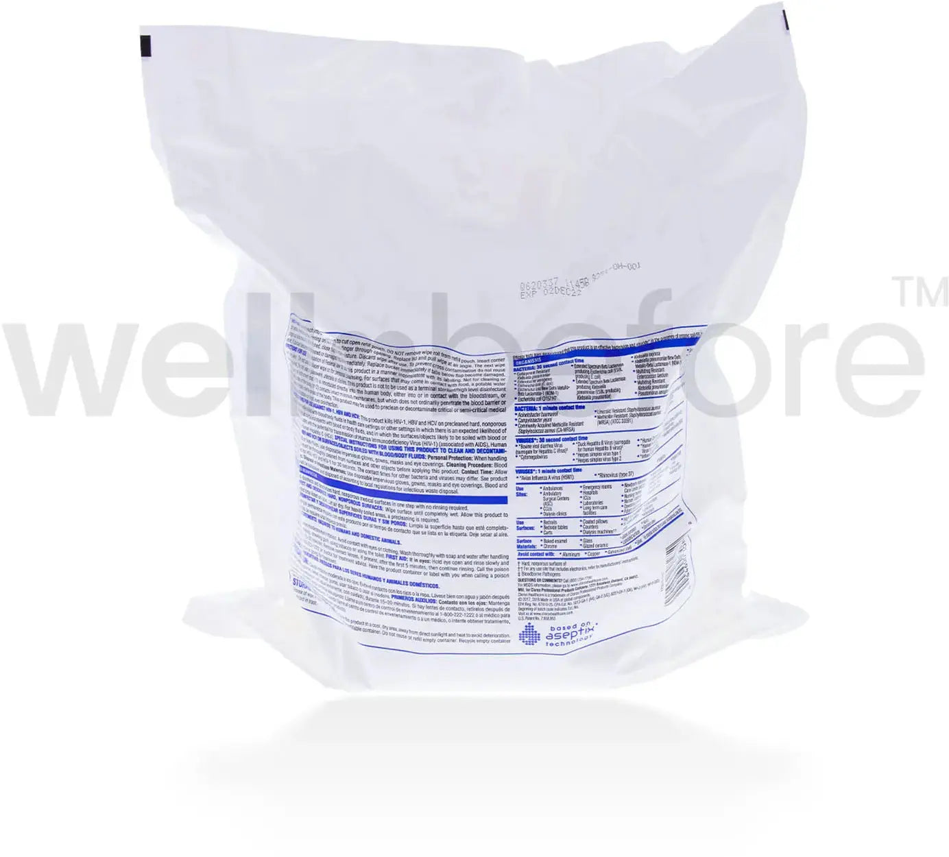 Clorox Healthcare Hydrogen Peroxide Disinfectant Wipes - 185 count refill