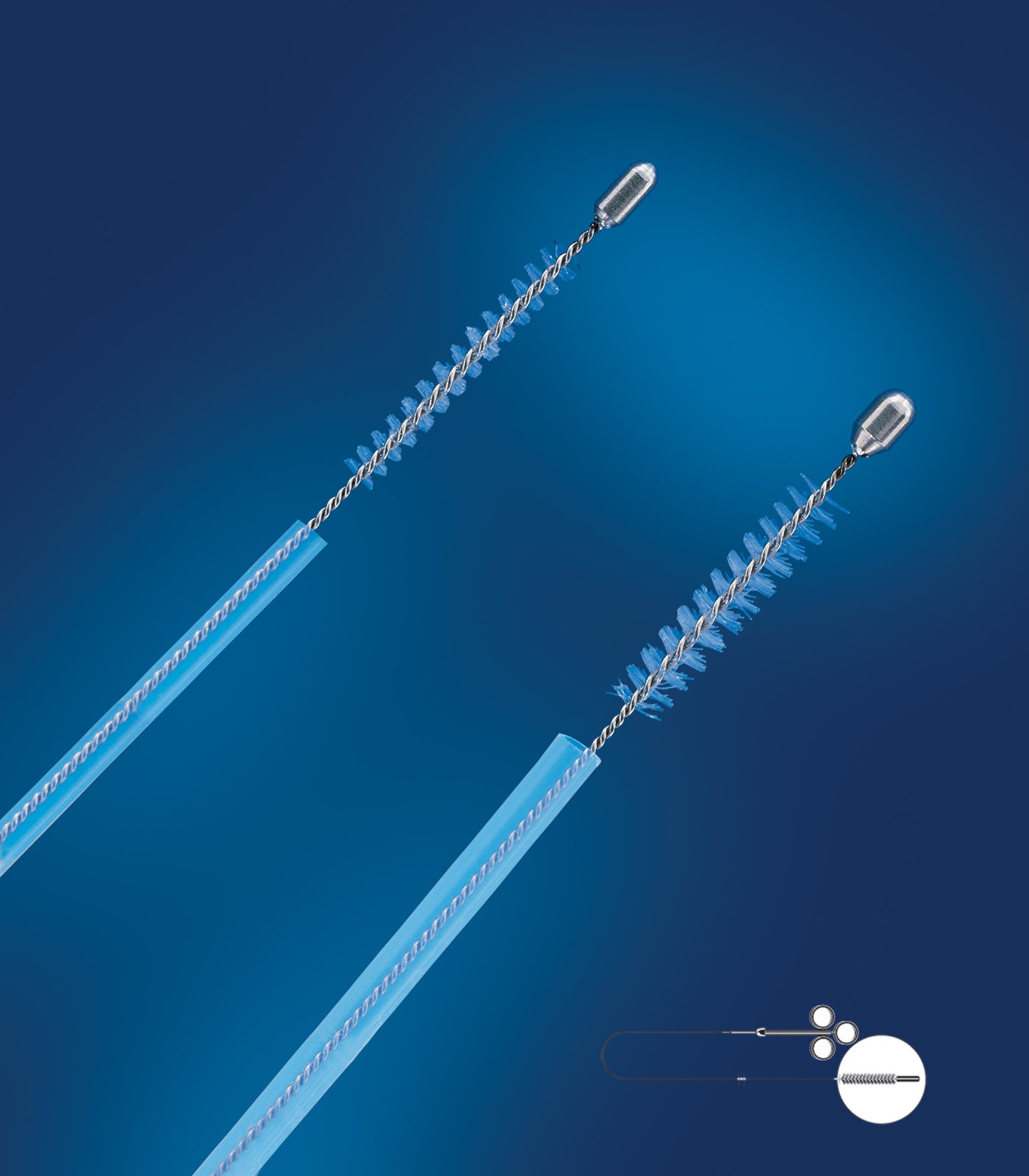 Avanos Medical Cytology Brush, 2.3mm x 240cm, 3mm Tip, Case of 10