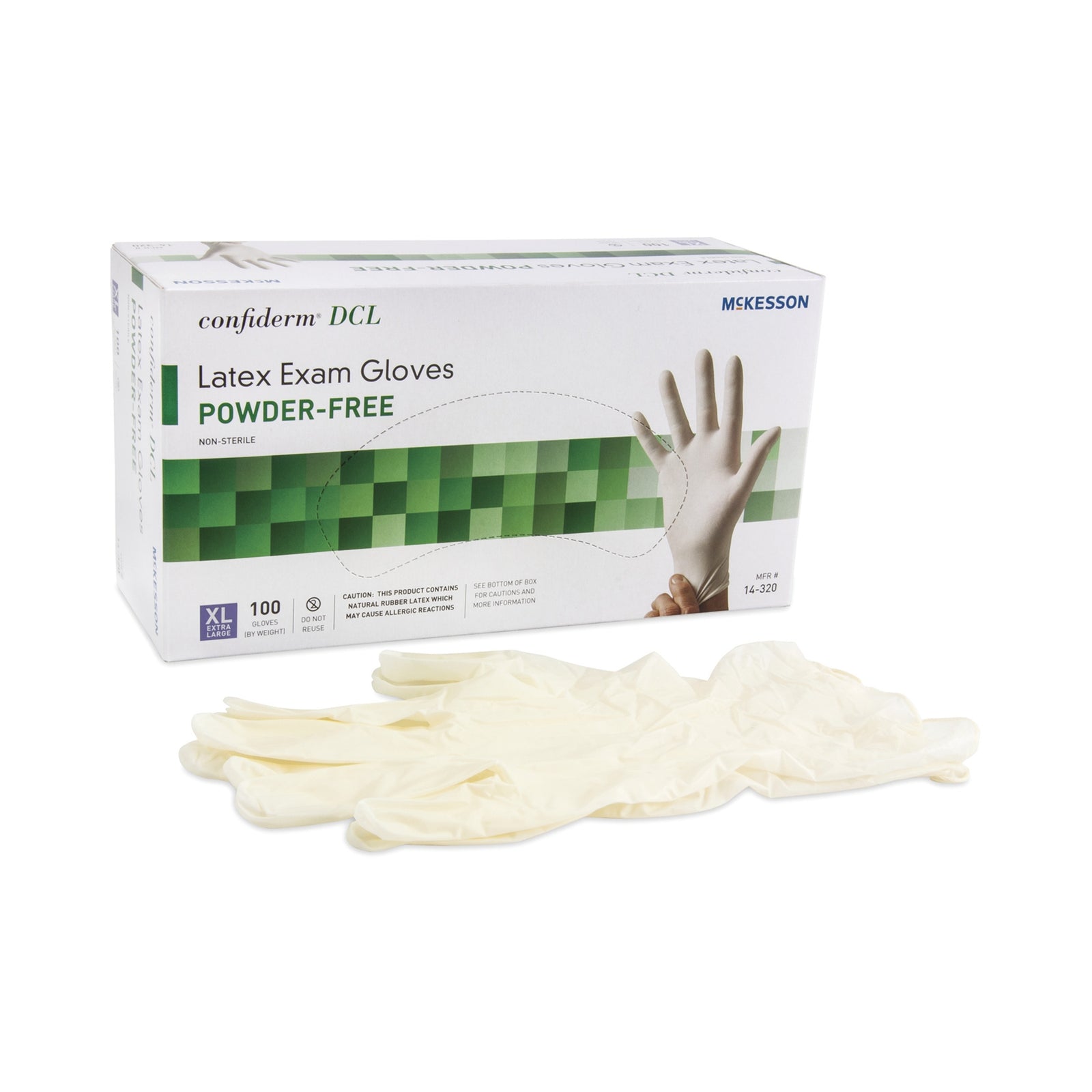 McKesson MedSurg Latex Exam Gloves, X-Large, Non-Sterile