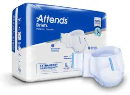 Attends Extra Heavy Absorbency Adult Briefs - Large & X-Large Sizes